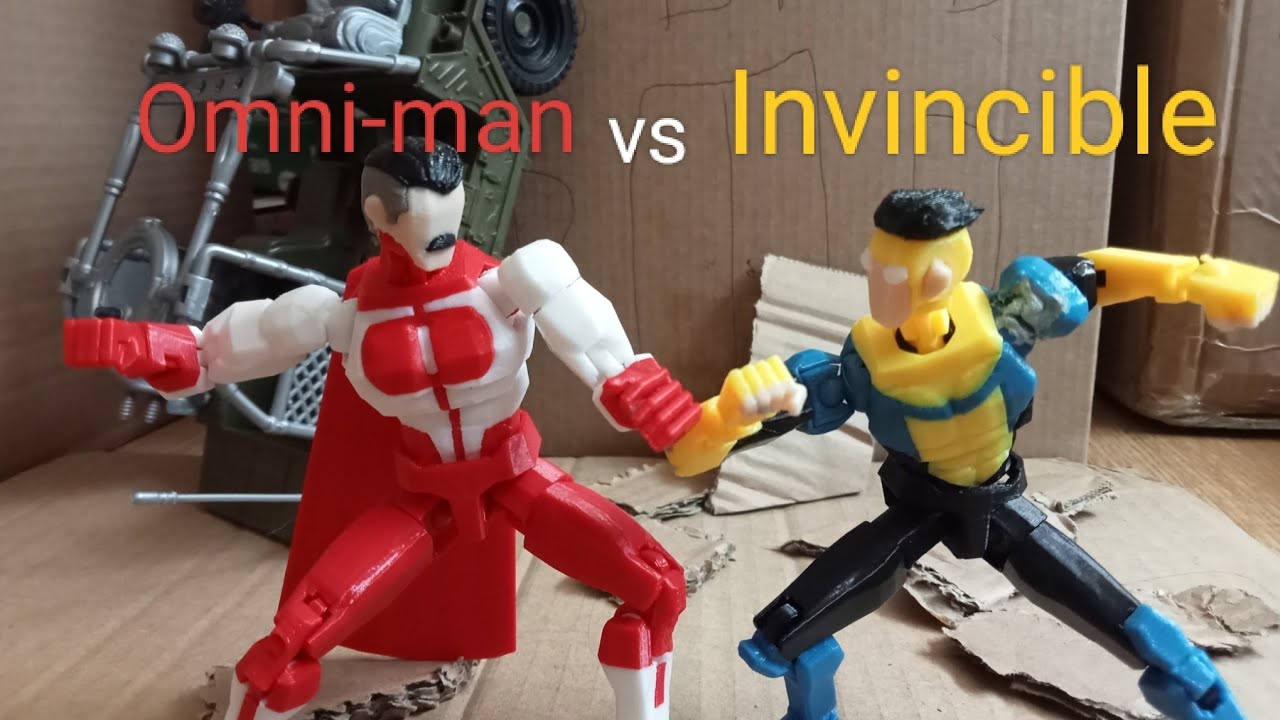 Stop Motion Invincible Omni man vs invincible stop motion t13 - YouTube