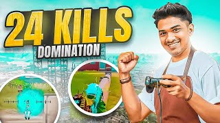 SOLO 24 KILLS DOMINATION 😳 | INTENSE CLUTCHES 🔥