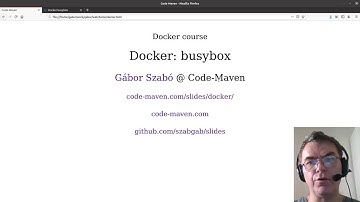 Docker course #11 - busybox