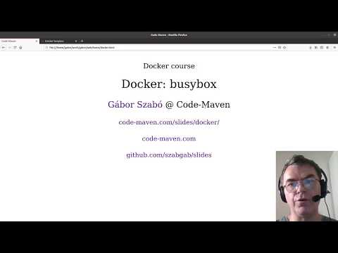 Docker course #11 - busybox