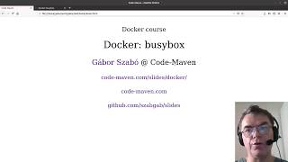 Docker course #11 - busybox