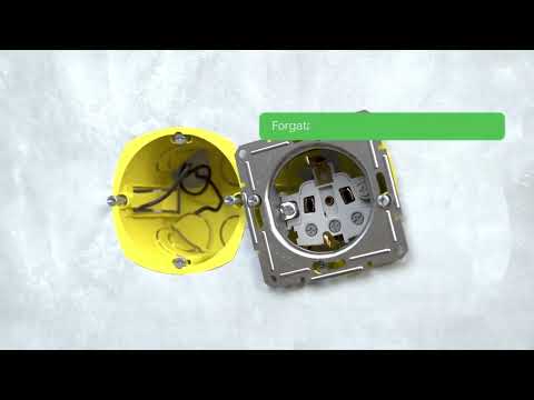 Розетка з заземленням з захисними шторками біла ASFORA Schneider Electric (EPH2900221), видео 1