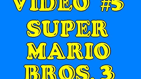 Nicks AWESOME Game Genie codes NES #5 Super Mario Bros 3