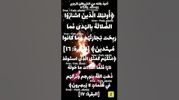 حفظ سورة البقرة آية 16/17