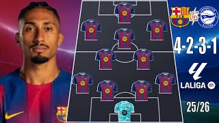 🚨 BARCELONA VS ATLETICO MADRID: BARCELONA PREDICTED LINEUP (4-2-3-1) FORMATIONS 🔥 LA LIGA 25/26