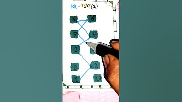 Draw a checkered path with numbers #drawing #line #maths #quiz