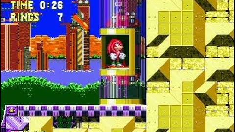 Sonic 3 and Knuckles - Launch Base 1 Knuckles: Elevator Zip (1:02)