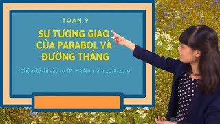 Toán 9: Sự tương giao của Parabol và đường thẳng- Chữa đề thi vào 10 Hà Nội năm 2017-2018