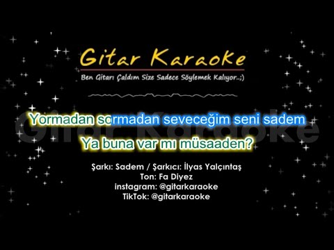 Sadem - Gitar KARAOKE #5 Ayrı Ton