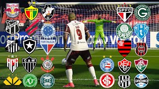 O MAIOR BRASILEIRÃO DA HITÓRIA NA DISPUTA DE PENÂLTIS! Série A/B/C  QUEM É O MELHOR DO BRASIL? PES screenshot 5