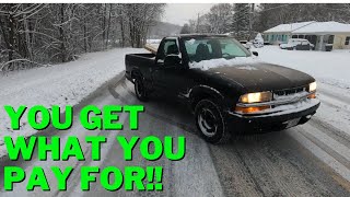 I bought a cheap 2000 Chevy S10 and fixed it