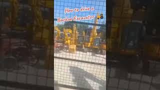 How tp drive a Bachoe or Excavator machine 😍 narrated by my husband alex 😍