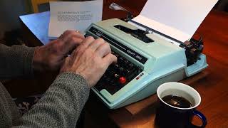 1977 Montgomery Ward 350 Typewriter At Work