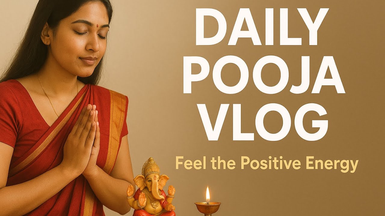 Day 6 vlog | Morning Pooja Vlog | Positive Vibes | Daily Devotion ...