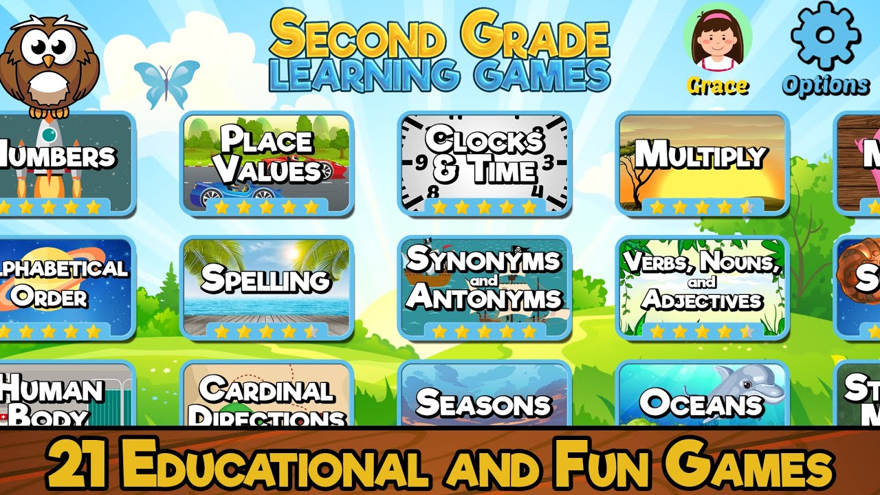 Second Grade Learning Games MOD APK cover