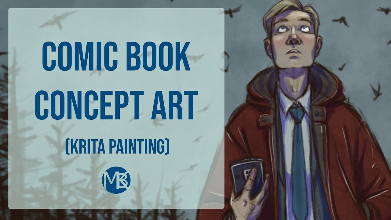 Comic Concept Art || Krita - YouTube