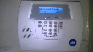 ADT home alarm test (Test Mode)