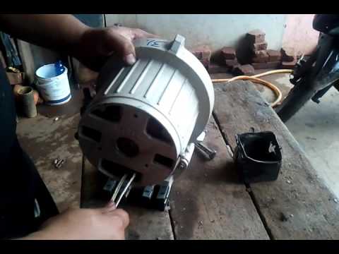 proses pemasangan dinamo mesin zuki/jahit - YouTube