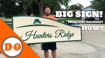 How to make BIG signs on a small CNC // Tiling
