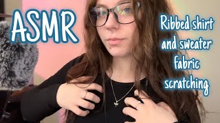 Asmr Ribbed Shirt And Sweater Fabric Scratching