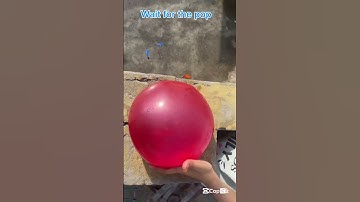 Will a big balloon explode if it rolls down from height #asmr #balloon #shorts #colors