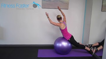 Swiss Ball  back extension and  rotation