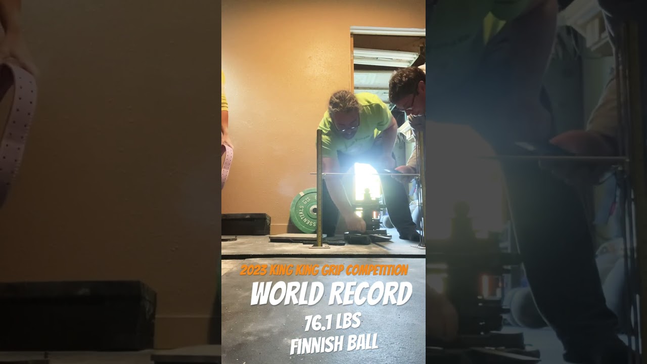 KING KONG Grip Comp 2023 *new female world record* Finnish Ball 76.1 lbs 