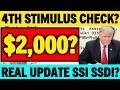 CURRENT APPROVAL STATUS? $2000 4TH STIMULUS PAYMENT CHECK UPDATE SSI SSDI VA?