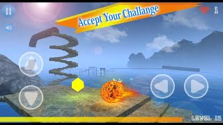 Fire Ball Balance 3D Complete Level 3 Gameplay screenshot 2