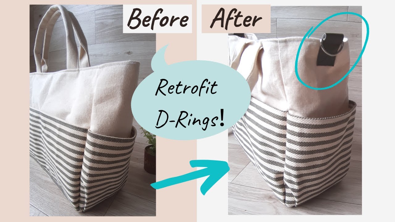 Easy 2way bag! 】How to attach D-rings to the finished bag later