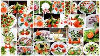 🔴[3 HOUR] Super Salad Decoration 100 Ideas for Hotel & Restaurant Party Garnishing School