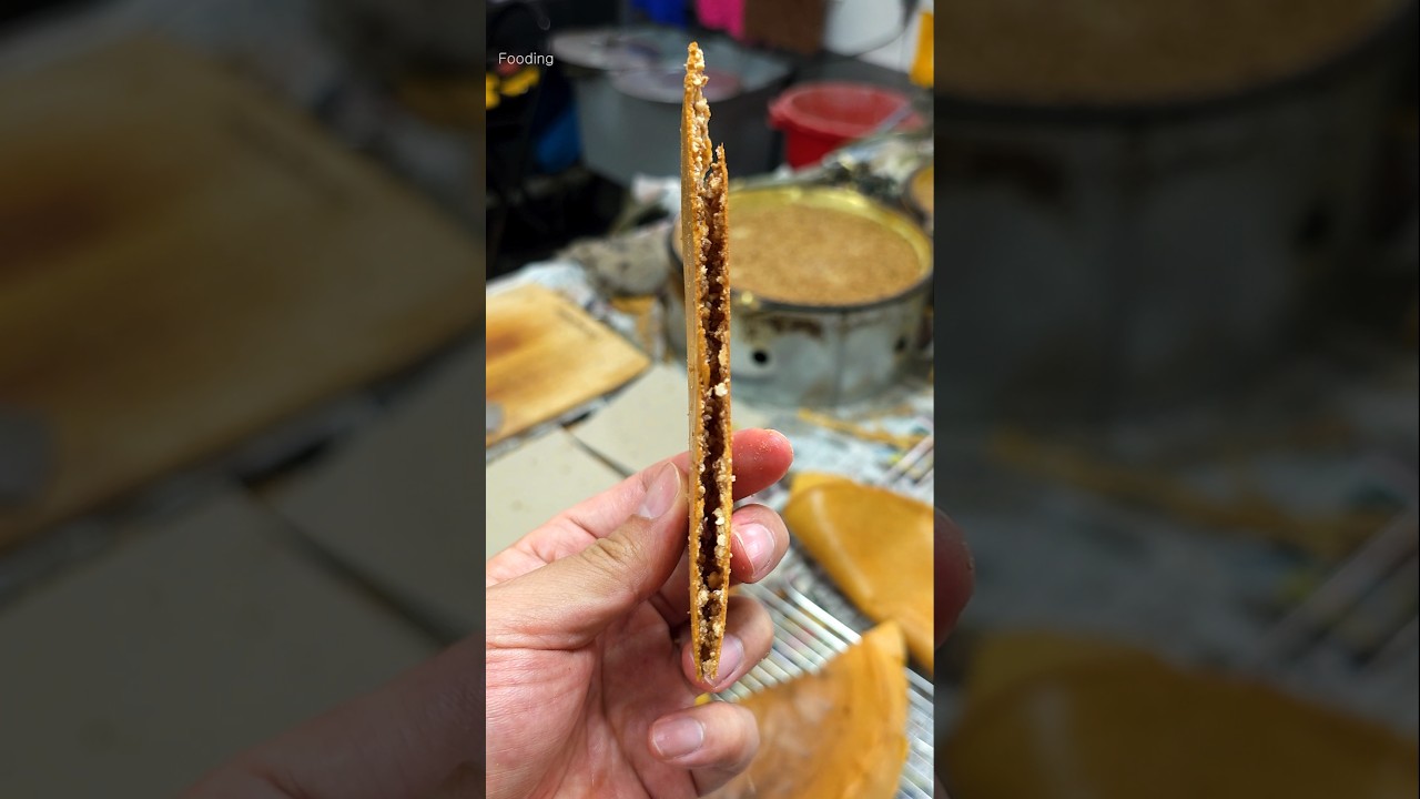 바삭바삭!! 한판 800원짜리 땅콩 팬케이크