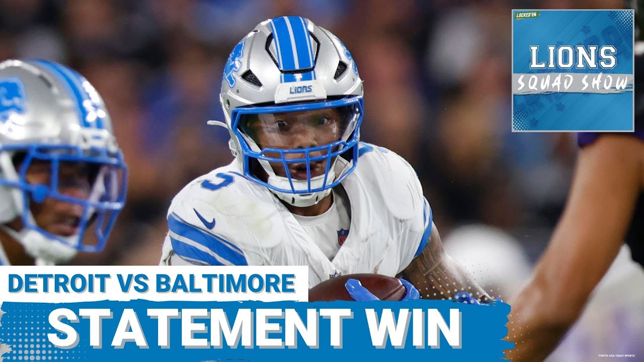 LIONS SQUAD SHOW: Detroit Lions vs Baltimore Ravens | Monday Night Football Postgame Show
