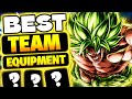 BEST TEAM BUILD AND EQUIPMENT FOR LR FULL POWER BROLY! 🔥(Dragon ball Legends)