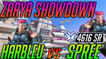 [Overwatch] Zarya Showdown! HARBLEU vs. SPREE 4616 SR