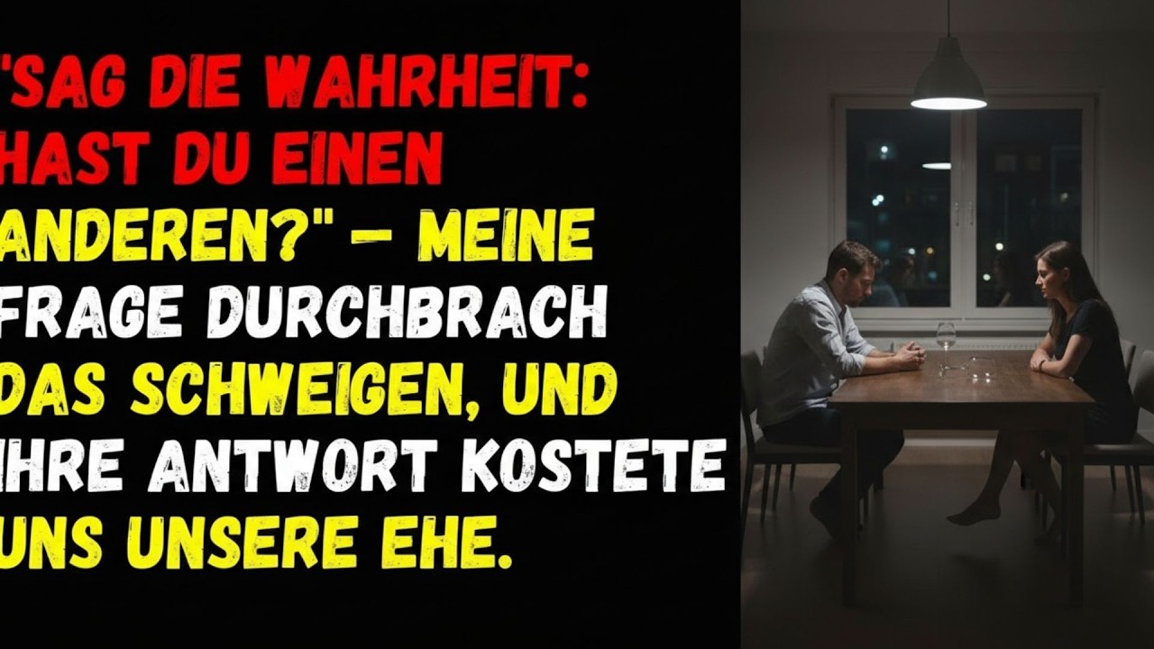 ⚡Sag die Wahrheit  Hast du einen anderen   — Meine Frage durchbrach das Schweigen, und ihre Antwor⚡