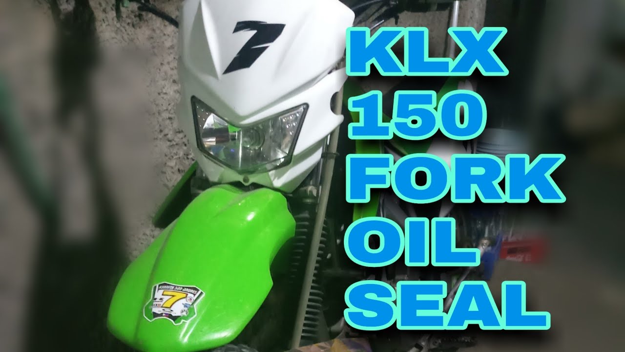 KLX 150 fork oil seal replacement Fork disassembly Fork rebuild