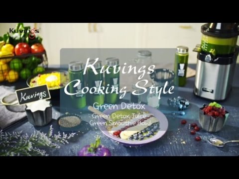 kuvings-cooking-style-:-green-detox-juice&smoothie-bowl-by-whole-slow-juicer-chef