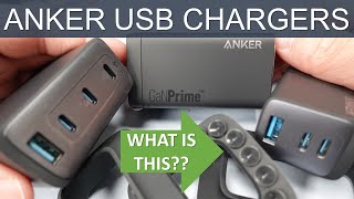 Anker GaNPrime 735 (65W), 737 (120W), 747 (150w) USB C Power Adapters