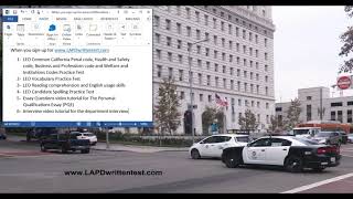 LAPD written test Prep for LAPD hiring LAPD jobs and recruitment Entrance Exam