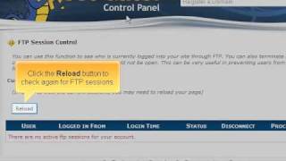 How to control FTP sessions