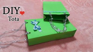 شنطة هدايا ورقية للمناسبات والأعياد أصنعيها بنفسك !!! -How to make a paper Gift bag - craft paper