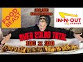 IN-N-OUT BURGER 100 x 100 WORLD RECORD | 100K SUBS | 20 LBS | IMPOSSIBLE - NATIONAL BURGER DAY