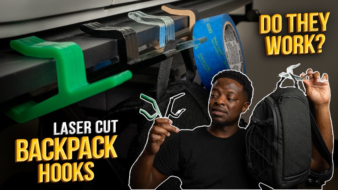 Laser Cut Bag Hook for Tables | Glowforge