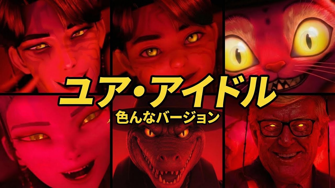 サジャ・ボーイズの『ユア・アイドル』を色んなバージョンで歌ってみたよ！🎤😍🔥 君の推しの曲を当ててみて！KPOPデーモン・ハンターズ！