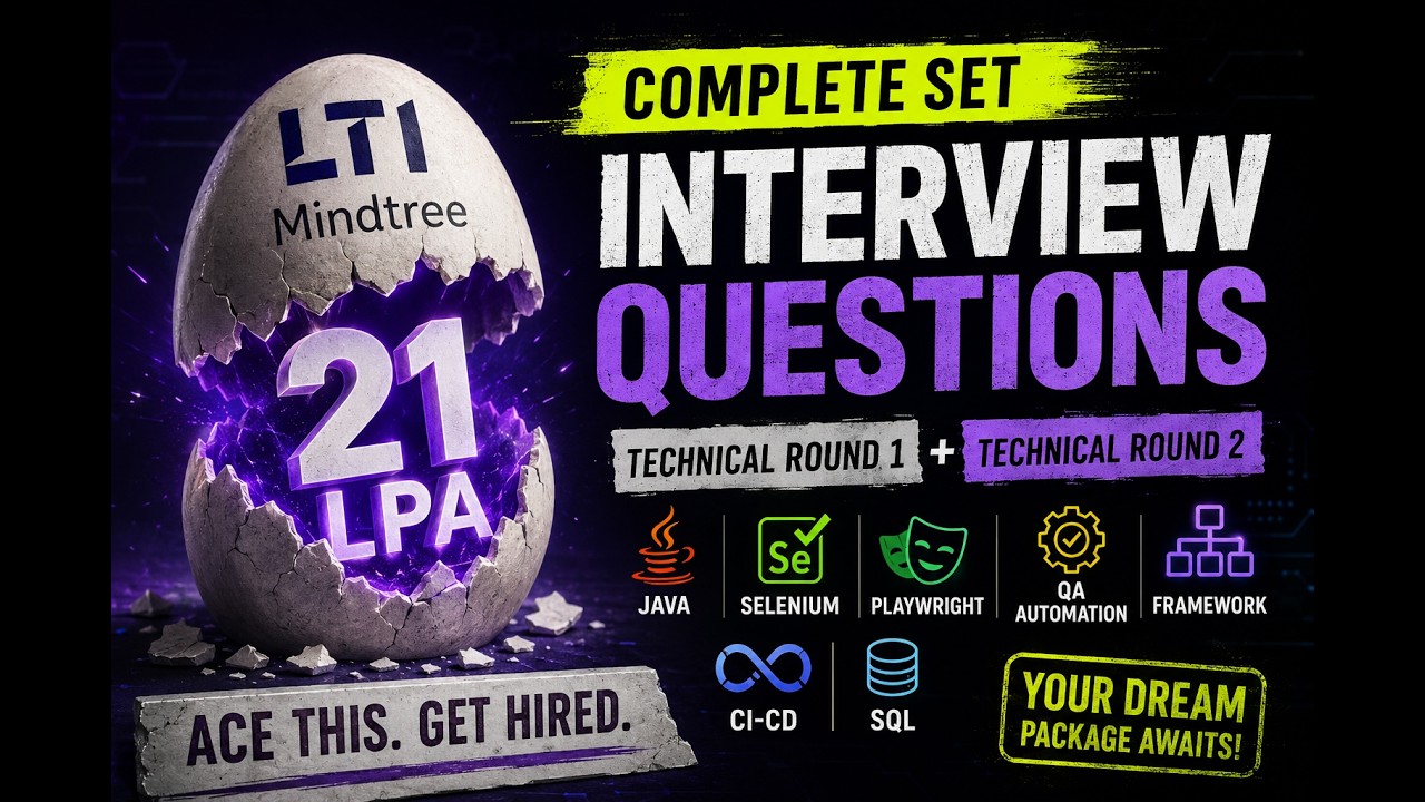 LTI Mindtree | QA Automation Testing Interview Questions | Selenium ...