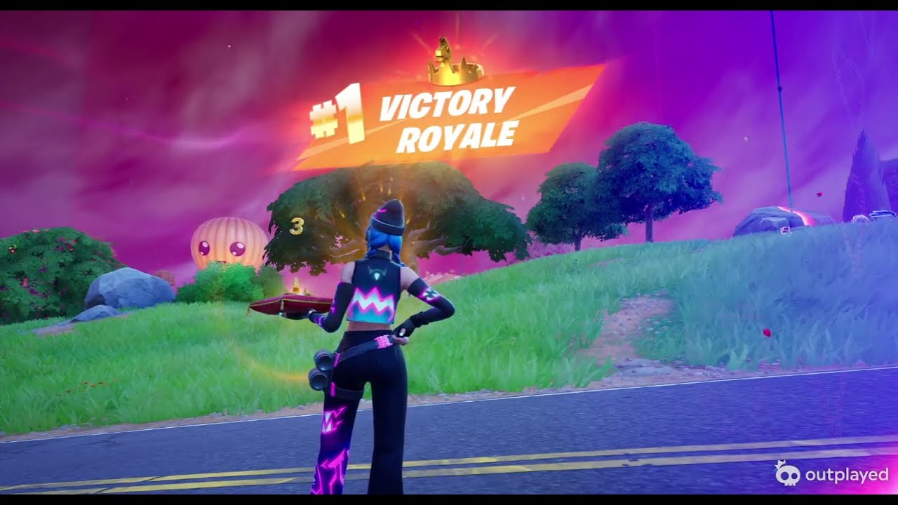 Doing The Rainbow Challange in Fortnite Battle Royale