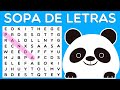 Sopa de Letras Los ANIMALES Parte 1 Encuentra las Palabras Ocultas en 20 Segundos Juego Infantil