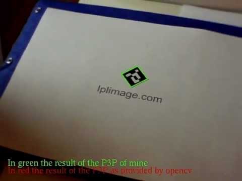 P3P (Perspective-Three-Point) - A comparison between opencv's approach and my own implementation