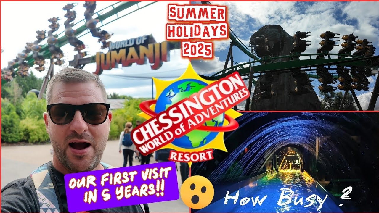 Chessington World of Adventures Vlog - Summer Holidays 2025 - Was it BUSY ? 🎢🦏🦒🌞